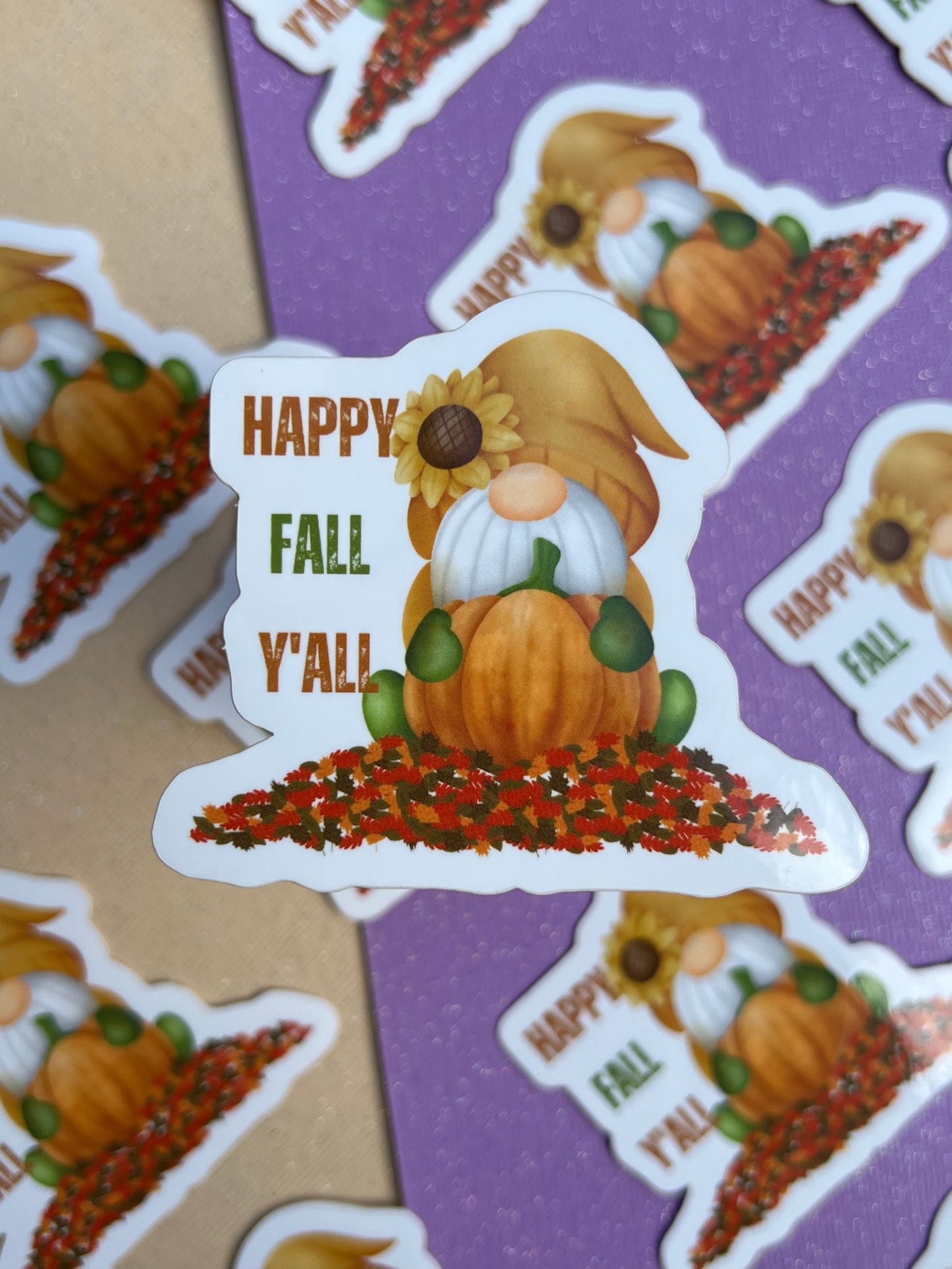 Happy Fall Y’all Sticker