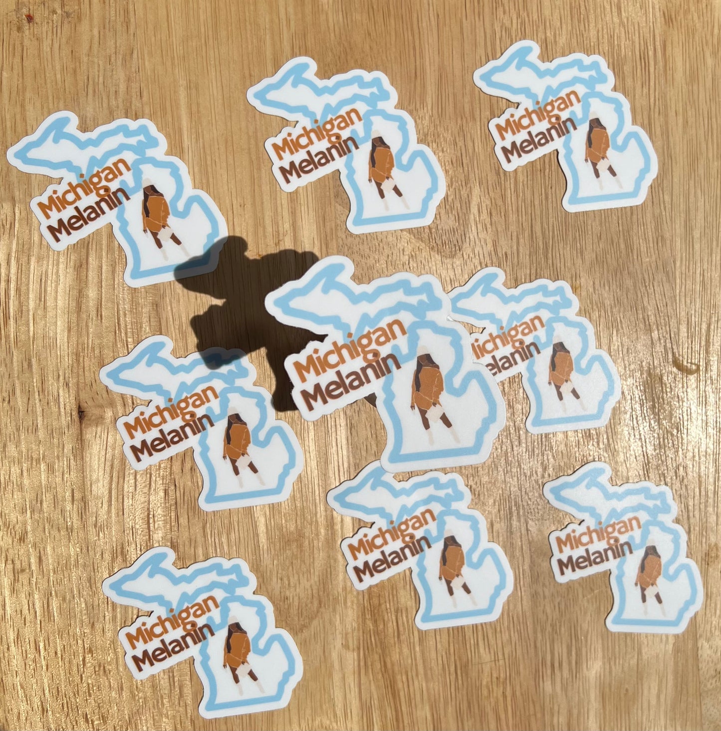 Michigan Melanin Sticker