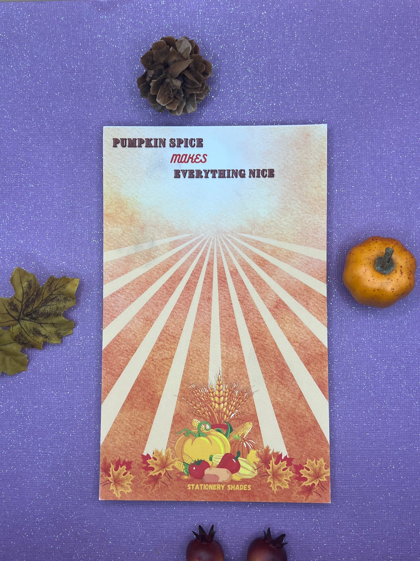 Pumpkin Spice Notepad