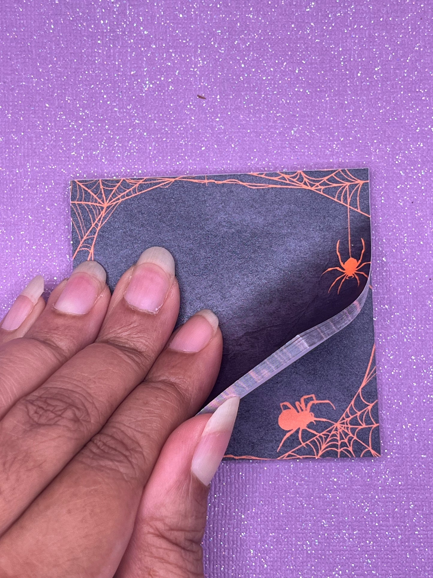 Spider Web Sticky Note