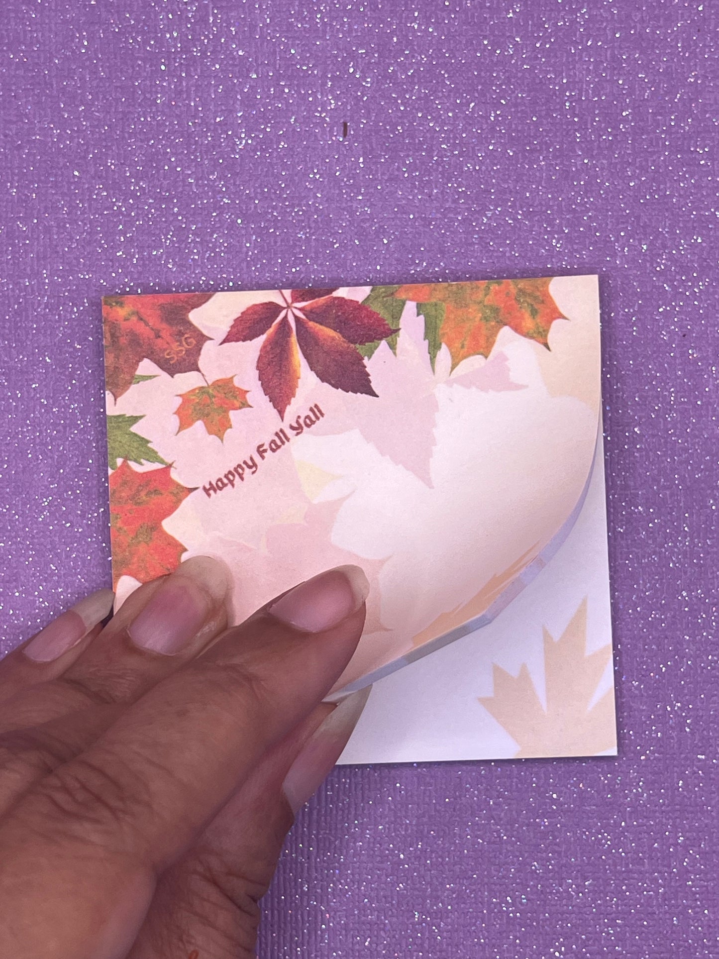 Happy Fall Y'all Sticky Note