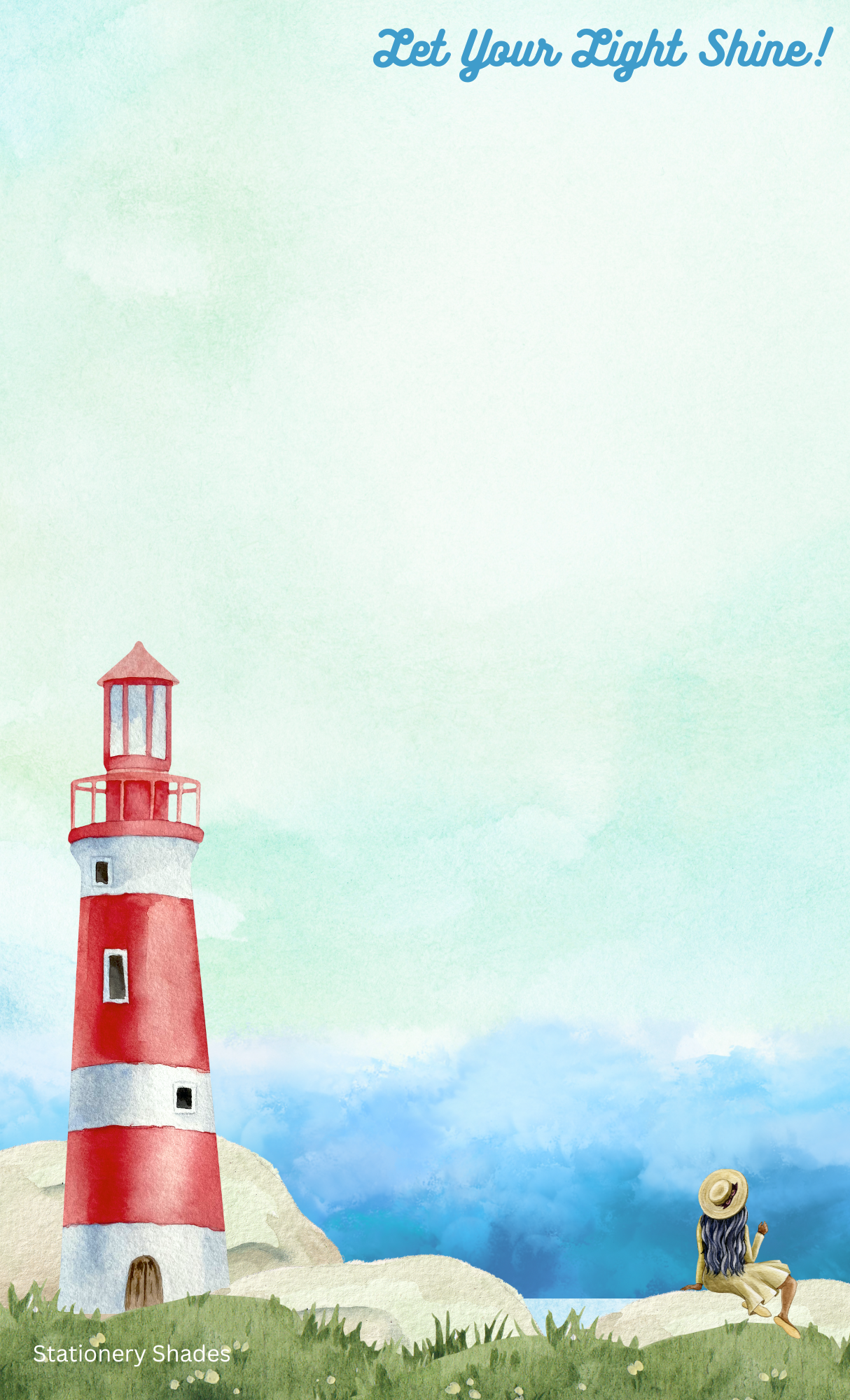 Red Lighthouse Notepad