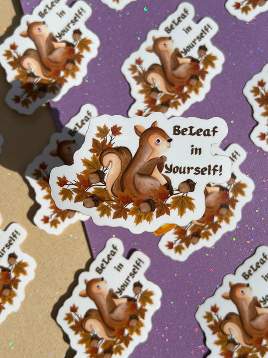 BeLeaf in Yourself Sticker