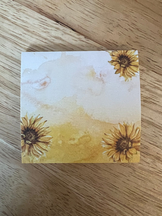 Sunflower Sticky Note