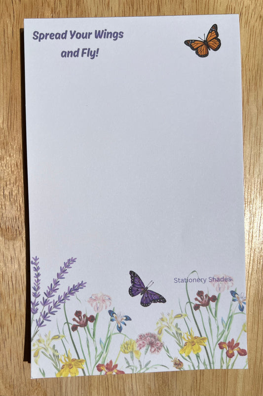 Butterfly Garden Notepad
