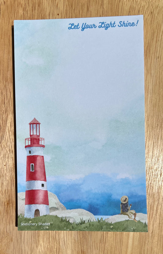 Red Lighthouse Notepad