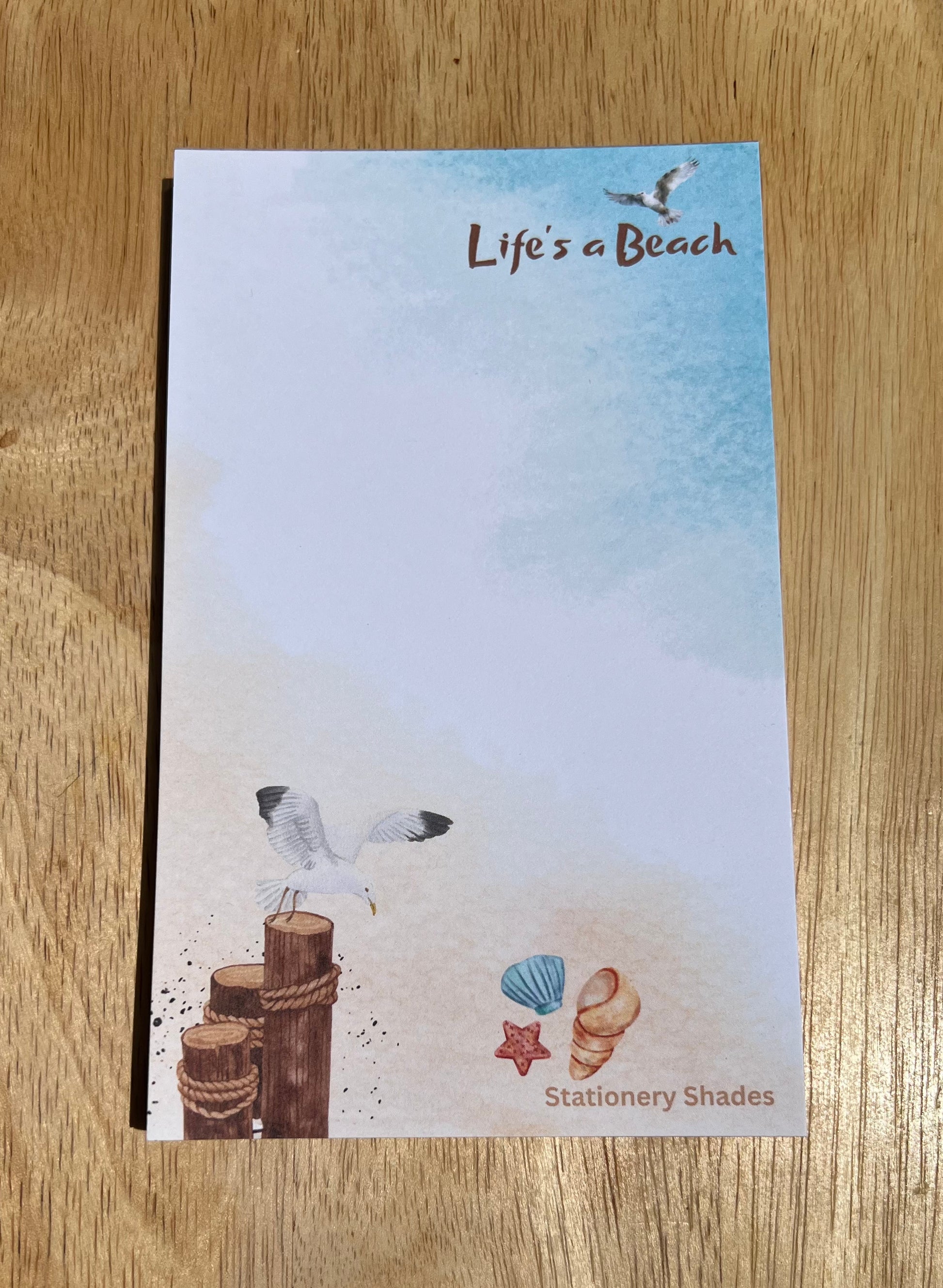 Beach Notepad Paper Life's a Beach Notepad – Stationery Shades & Gifts