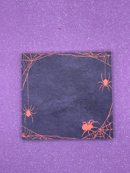 Spider Web Sticky Note