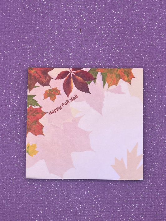 Happy Fall Y'all Sticky Note